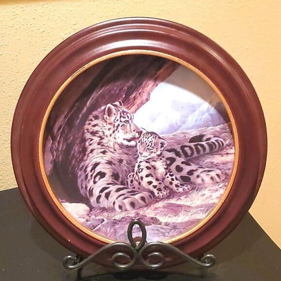 W.L. GEORGE COLLECTOR PLATE! "THE SNOW LEOPARD". PLATE No 2625G - Picture 1 of 6